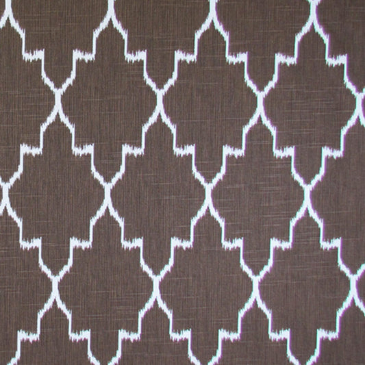 JF Fabrics GATEWAY 39 Fabric Transitional,Contemporary,Geometric,Ikat Brown  Duck,Print - 5074239 J6001