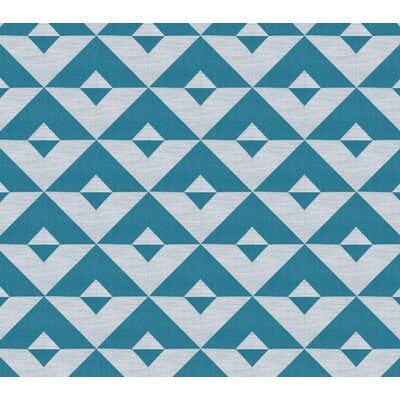 GASTON Y DANIELA WEAVE GEOMETRIC TURQUOISE,GREY,BLUE   - GDT5373.8.0