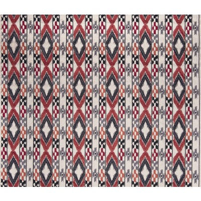 GASTON Y DANIELA EMBROIDERY IKAT/SOUTHWEST/KILIMS IVORY,RED,BLACK   - GDT5403.2.0