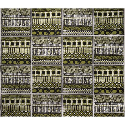 GASTON Y DANIELA PRINT IKAT/SOUTHWEST/KILIMS GREEN,BLACK,WHITE   - GDT5404.2.0