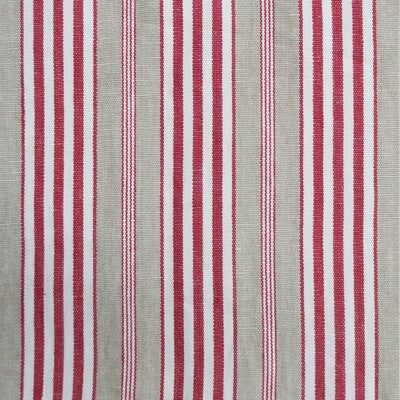 GASTON Y DANIELA LINEN STRIPES BEIGE,RED,IVORY   - GDT5561.001.0