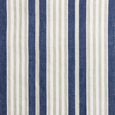 GASTON Y DANIELA LINEN STRIPES BEIGE,IVORY,INDIGO   - GDT5561.003.0