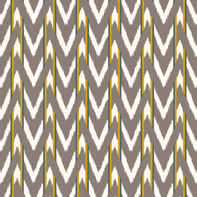 GASTON Y DANIELA PRINT STRIPES TAUPE,YELLOW,   - GDT5678.002.0