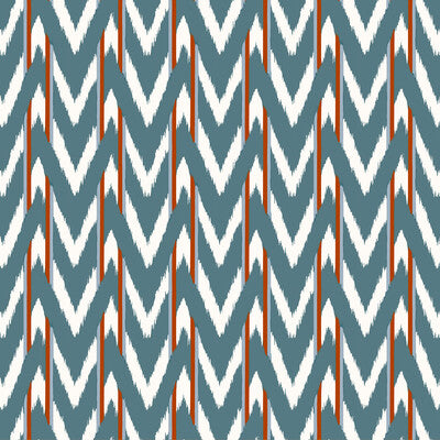 GASTON Y DANIELA PRINT STRIPES BLUE,ORANGE,   - GDT5678.003.0