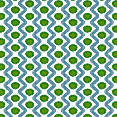 GASTON Y DANIELA PRINT IKAT/SOUTHWEST/KILIMS BLUE,GREEN,   - GDT5681.001.0