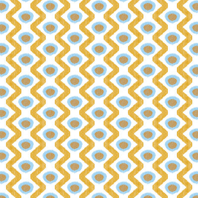 GASTON Y DANIELA PRINT IKAT/SOUTHWEST/KILIMS BLUE,YELLOW,   - GDT5681.004.0