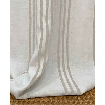 GASTON Y DANIELA LINEN STRIPES WHITE,BEIGE,   - GDT5733.002.0