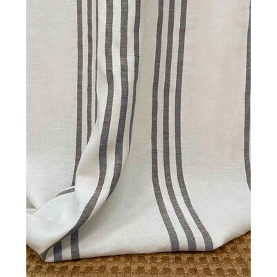 GASTON Y DANIELA LINEN STRIPES WHITE,BROWN,   - GDT5733.003.0