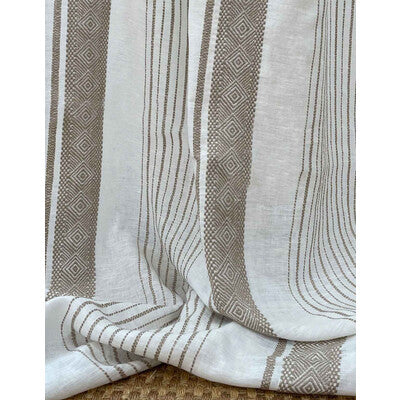 GASTON Y DANIELA LINEN STRIPES IVORY,BEIGE,   - GDT5740.001.0