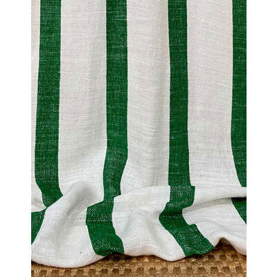 GASTON Y DANIELA LINEN STRIPES WHITE,GREEN,   - GDT5754.002.0