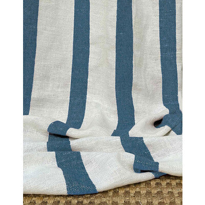 GASTON Y DANIELA LINEN STRIPES WHITE,BLUE,   - GDT5754.003.0