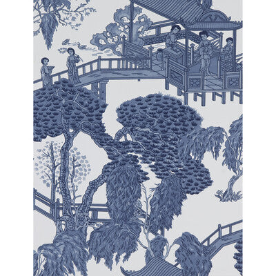 GASTON Y DANIELA ZHOU JUN PRINT--CHINOISERIE-GLOBAL AZUL   - GDW5252.004.0