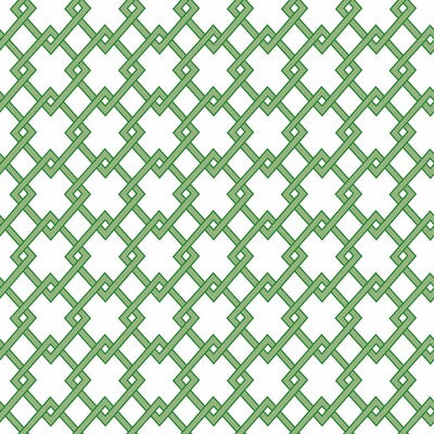 GASTON Y DANIELA BOUND PRINT--DIAMOND-LATTICE/SCROLLWORK VERDE   - GDW5441.002.0