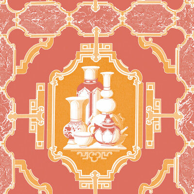 GASTON Y DANIELA PORCELANAS PRINT--LATTICE/SCROLLWORK-NOVELTY POMELO   - GDW5445.002.0