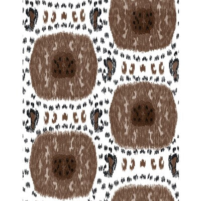 GASTON Y DANIELA GRAN SOL PRINT--MODERN-IKAT/SOUTHWEST/KILIMS CHOCO/GRIS   - GDW5448.004.0