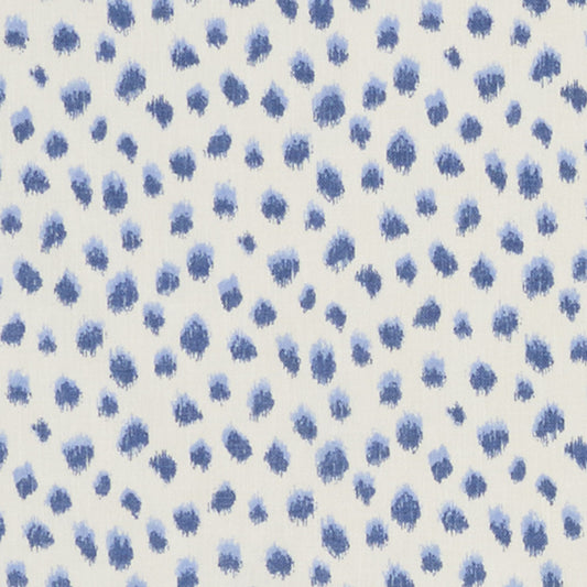 JF Fabrics GEMMA 69 Fabric Animal, Mini Blue, White  Print - 9284669 J9431