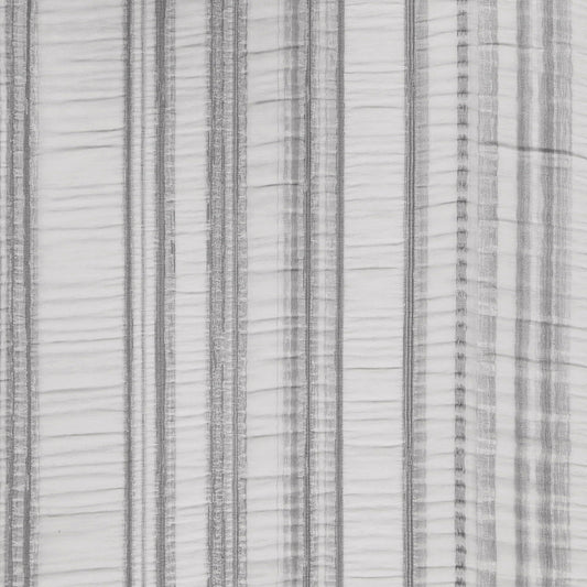 JF Fabrics GENOVIVE 197 Fabric Traditional,Transitional,Contemporary,Stripe Grey,Silver  Double Width,Jacquard,Sheer - 584310197 J7281