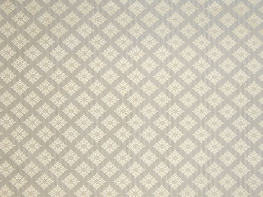 SCALAMANDRE OUTLET  FABRIC CHESTER  FABRIC PEWTER, CREAM   - GH 00038007