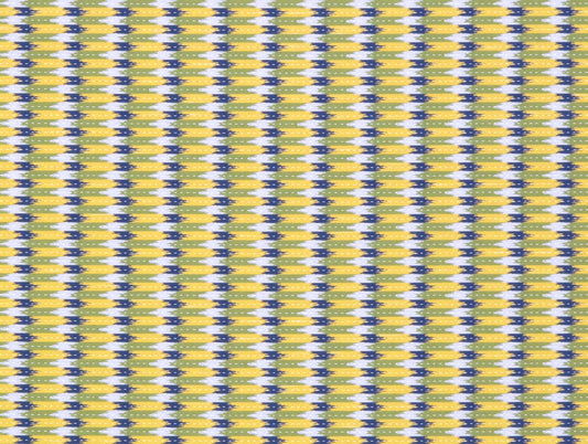 SCALAMANDRE OUTLET  FABRIC WINDWARD POINT  FABRIC LEMON INDIGO   - GH 00292145