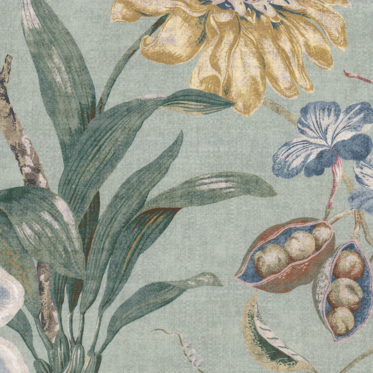 STOUT TEXTILES  MULTIPURPOSE,PRINT TRADITIONAL, FLORAL SEAGLASS   - GIML-3