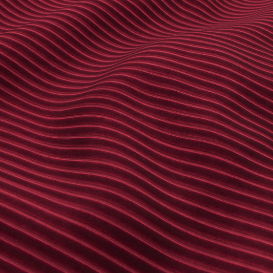 JF FABRICS GIN 47 J9711 Fabric Texture Maroon Red  Velvet, Corduroy - 10014547
