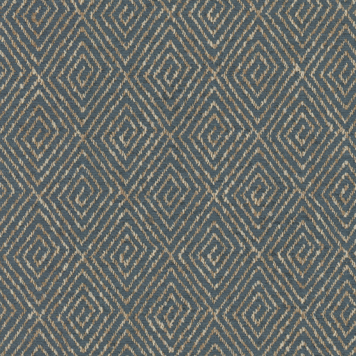 STOUT TEXTILES  UPHOLSTERY,CHENILLE TRADITIONAL, DIAMOND INDIGO,INK   - GIOV-4
