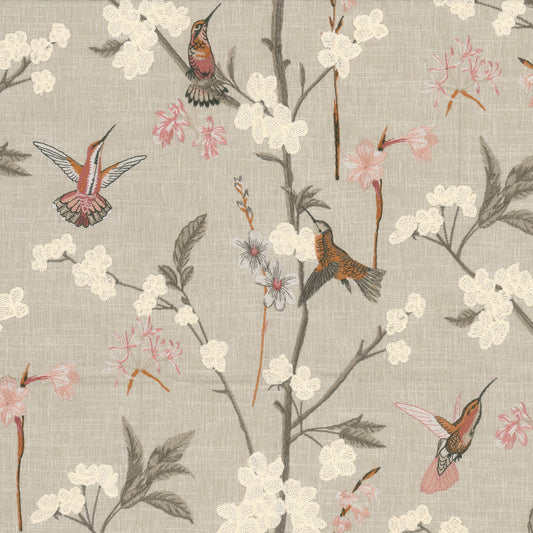 STOUT TEXTILES  MULTIPURPOSE,EMBROIDERIES TRADITIONAL, FLORAL PRIMROSE,TEAROSE   - GIRA-1