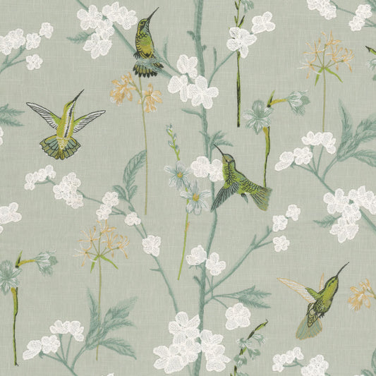 STOUT TEXTILES  MULTIPURPOSE,EMBROIDERIES TRADITIONAL, FLORAL VAPOR   - GIRA-2