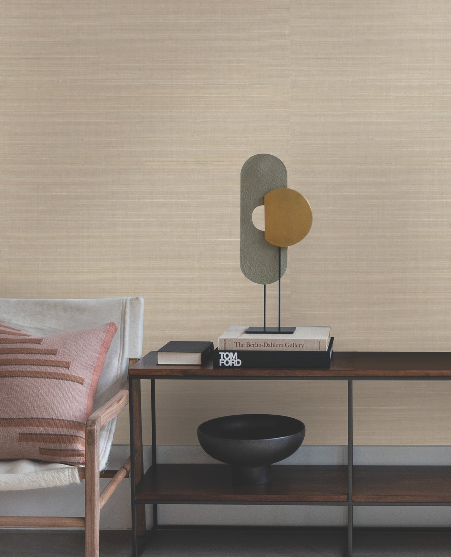 York Wallcoverings Grasscloth II Abaca Weave Beige Wallpaper Traditional Grasscloth Beiges   - GL0501GV