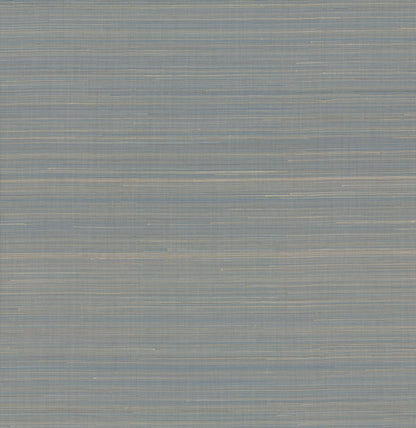York Wallcoverings Grasscloth and Natural Resource Abaca Weave Blue Wallpaper Traditional Grasscloth Blues   - GL0503GV
