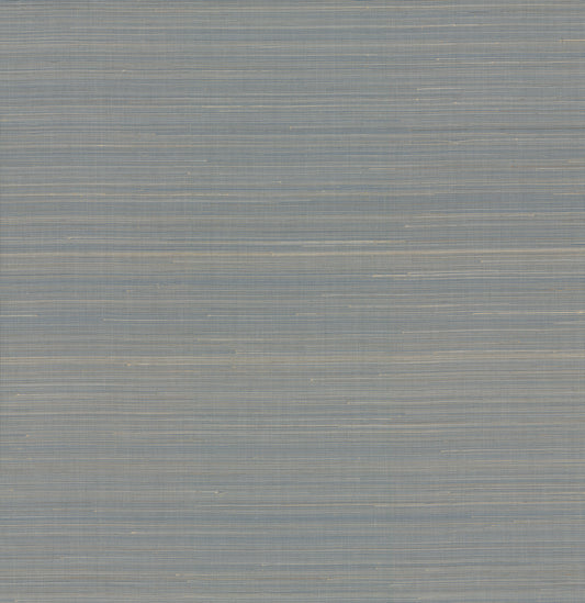 York Wallcoverings Grasscloth and Natural Resource Abaca Weave Blue Wallpaper Traditional Grasscloth Blues   - GL0503GV