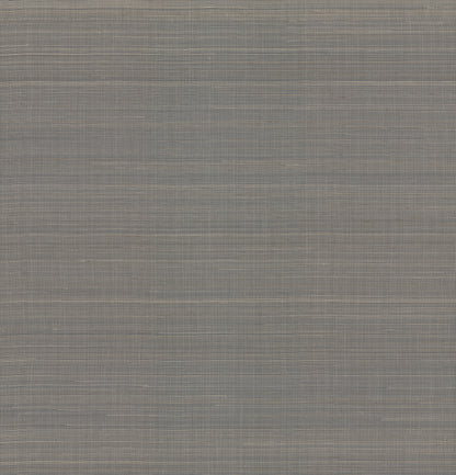 York Wallcoverings Grasscloth Resource Library Abaca Weave Charcoal Wallpaper Traditional Grasscloth Greys   - GL0504GV