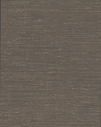 York Wallcoverings Grasscloth Resource Library Essence Brown Metallic Wallpaper   Metallics   - GL0511N
