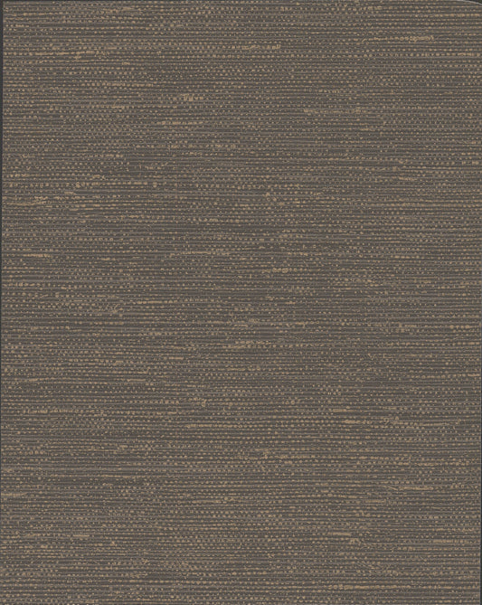 York Wallcoverings Grasscloth Resource Library Essence Brown Metallic Wallpaper   Metallics   - GL0511N