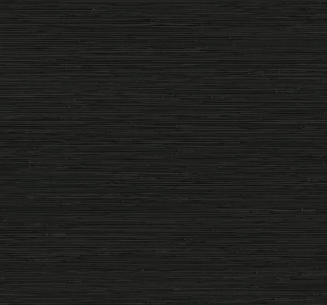 Seabrook Designs A Lot More Textures Banni Faux Grasscloth Contemporary Blacks Matte Sidewall - GL20320