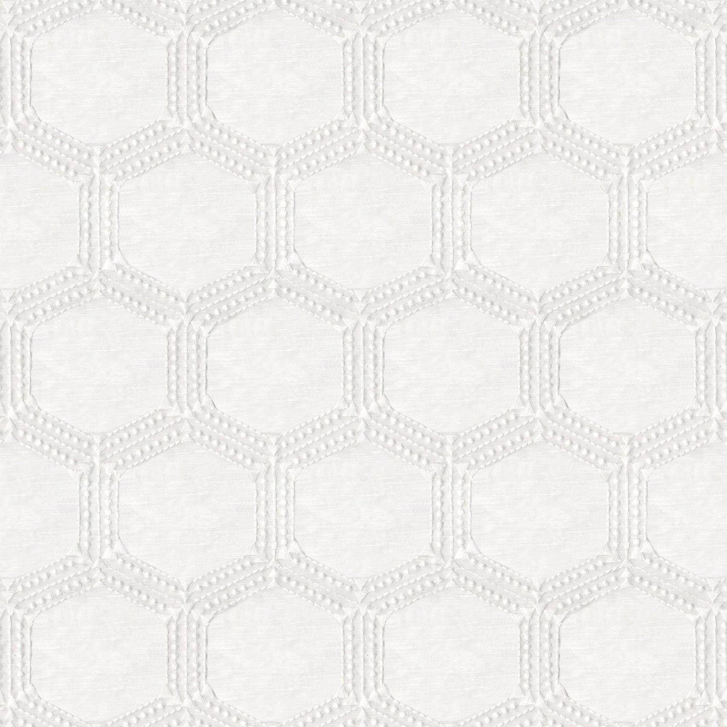 JF Fabrics GLOW 90 Fabric Geometric,Traditional White,Off White  Embroidery,Sheer - 8431390 J8591