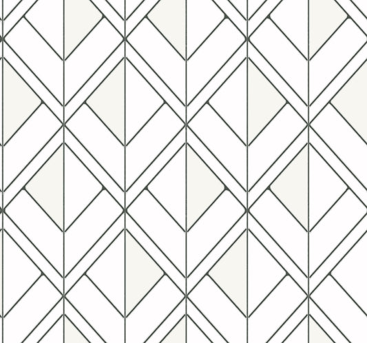 York Wallcoverings Woodnote Diamond Shadow White Wallpaper  Geometrics Whites and Off-Whites   - GM7552