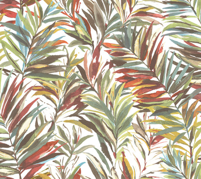 York Wallcoverings Woodnote Swaying Palms Rouge & Mink Wallpaper Botanical Tropical Rouge & Mink  Wallpaper - GN2541