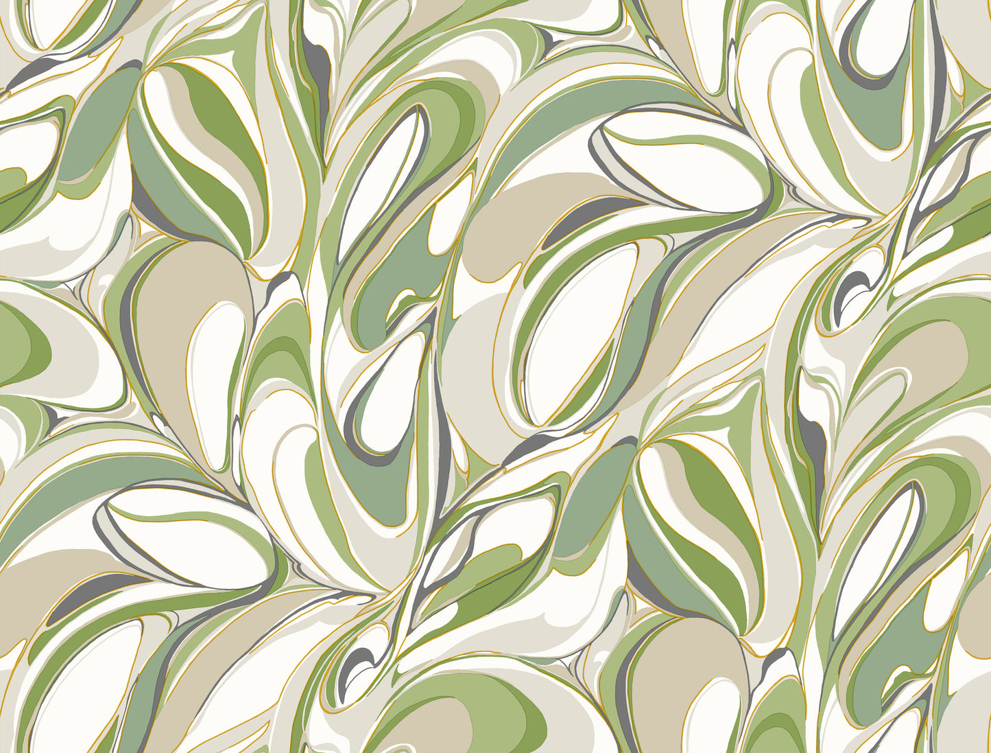 York Wallcoverings Woodnote Achate Grass Wallpaper Glam Modern Greens   - GN2561