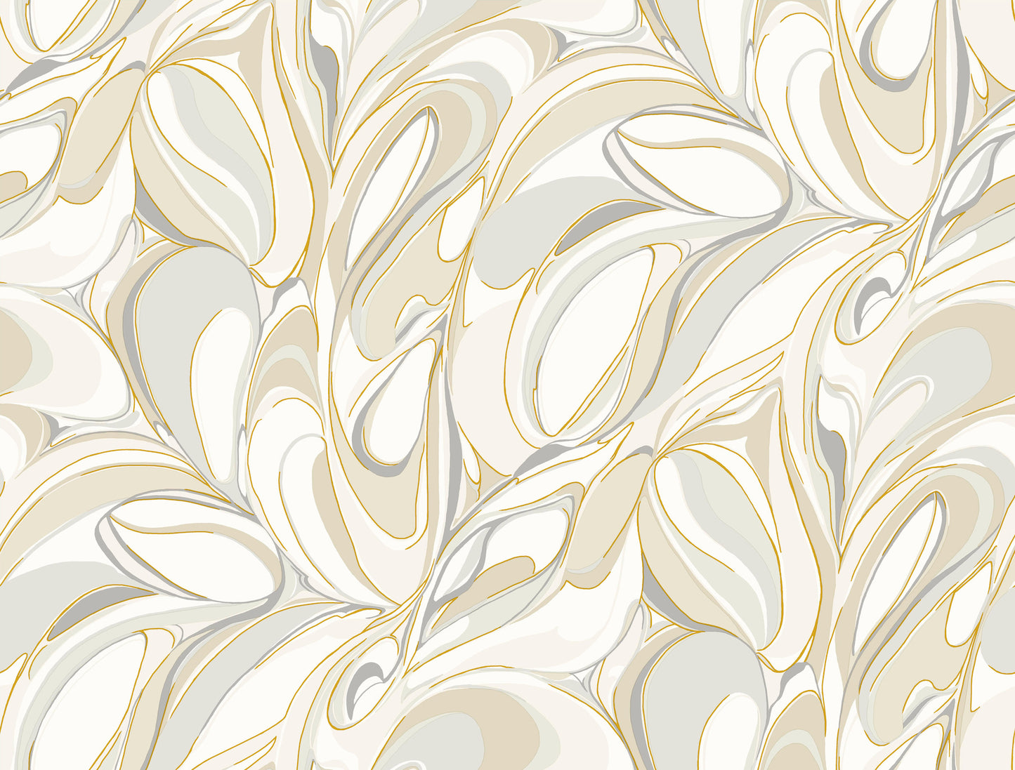 York Wallcoverings Woodnote Achate Beige and Grey Wallpaper Glam Modern Beiges   - GN2563