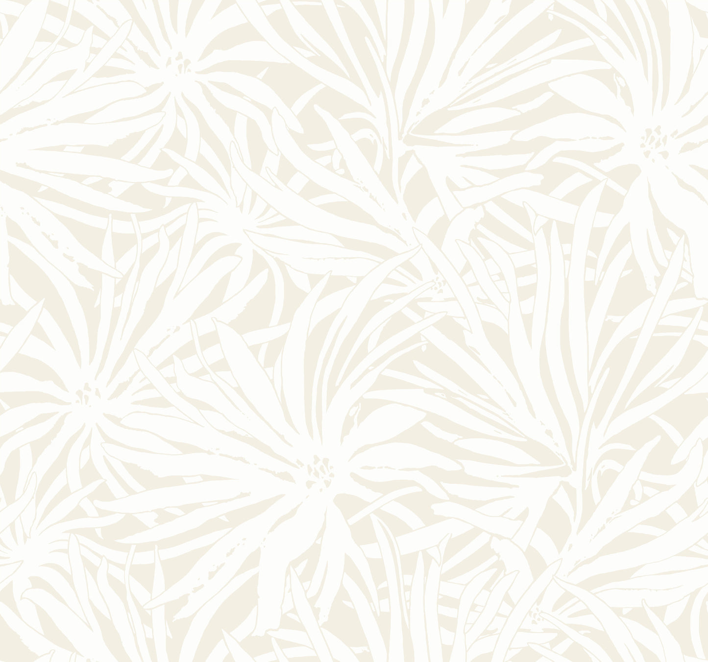 York Wallcoverings Woodnote Floral Canopy Cream Wallpaper Transitional Florals Whites and Off-Whites   - GN2573