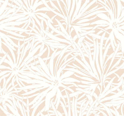 York Wallcoverings Woodnote Floral Canopy Blush Wallpaper Transitional Florals Pinks   - GN2574