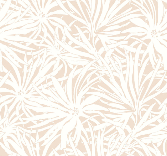 York Wallcoverings Woodnote Floral Canopy Blush Wallpaper Transitional Florals Pinks   - GN2574
