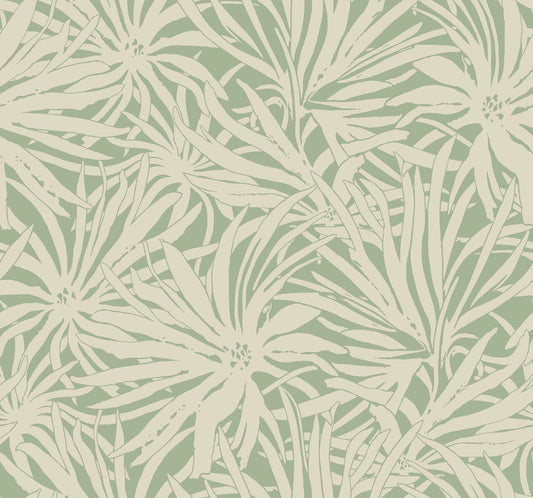 York Wallcoverings Woodnote Floral Canopy Olive Wallpaper Transitional Florals Greens   - GN2575