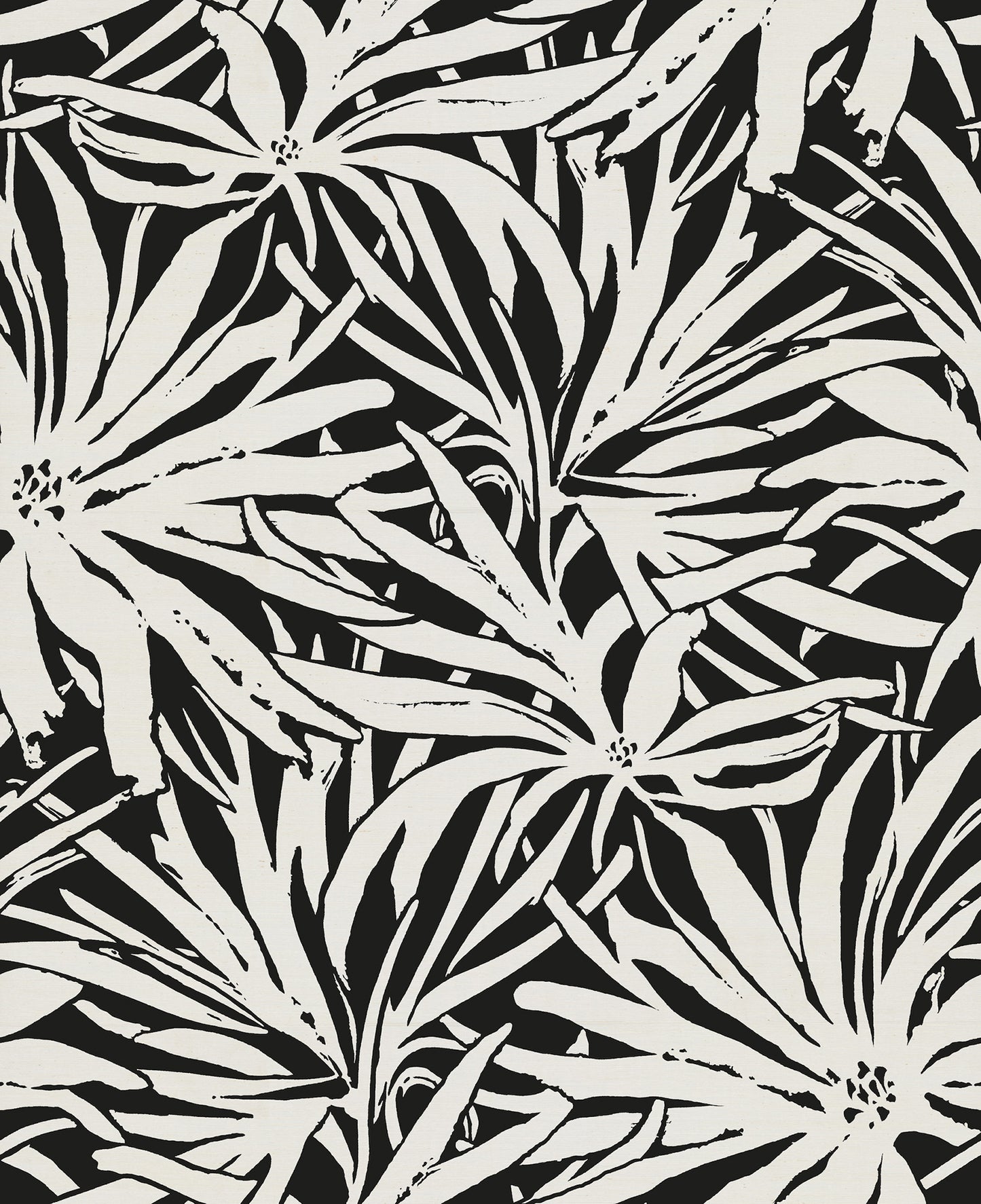 York Wallcoverings Woodnote Floral Canopy Black Mural Feature Wall Florals Blacks  Wallpaper - GN2576M