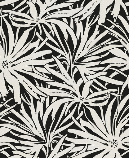 York Wallcoverings Woodnote Floral Canopy Black Mural Feature Wall Florals Blacks  Wallpaper - GN2576M