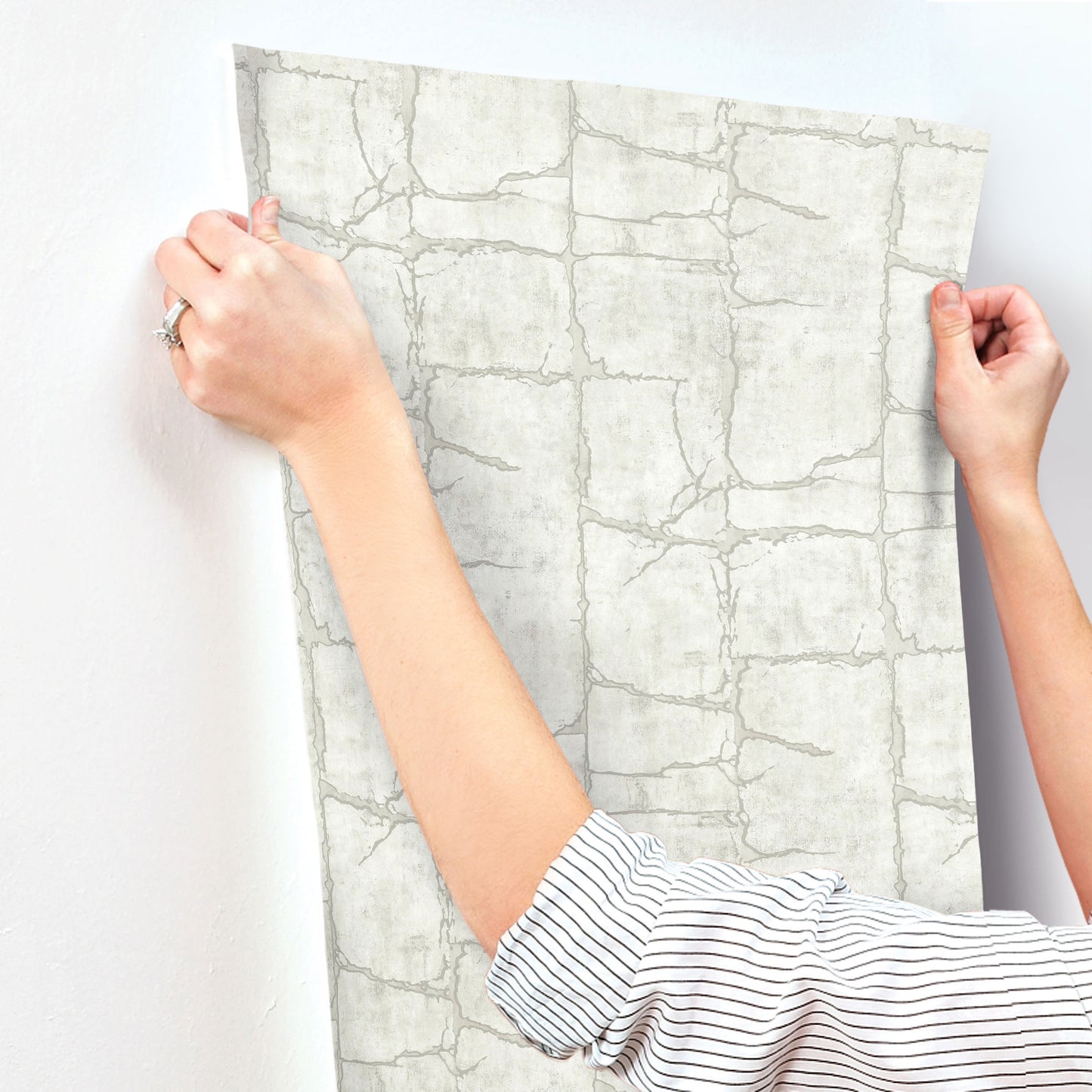 York Wallcoverings Woodnote Mojave Grey Wallpaper Masculine Modern Whites and Off-Whites   - GN2583