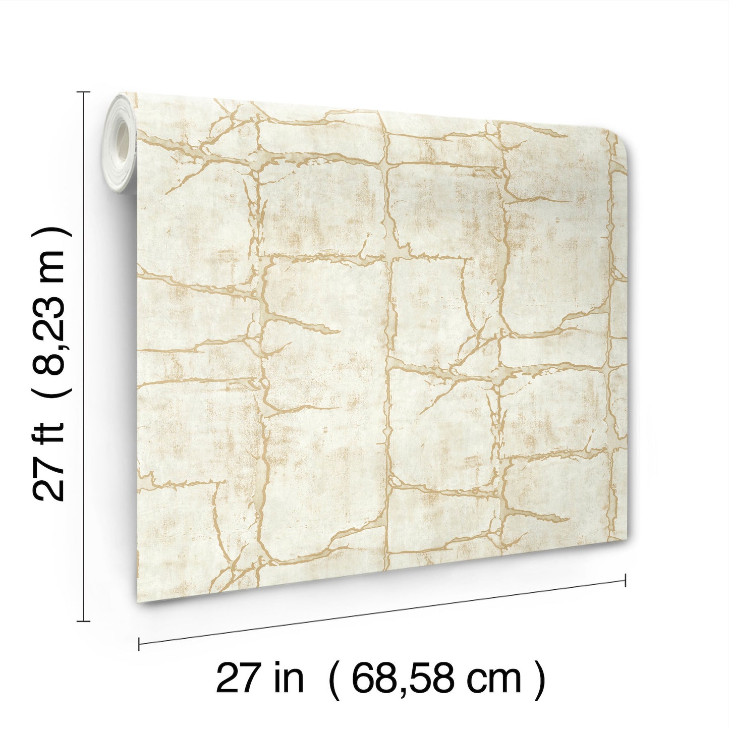 York Wallcoverings Woodnote Mojave Gold Wallpaper Masculine Modern Whites and Off-Whites   - GN2584