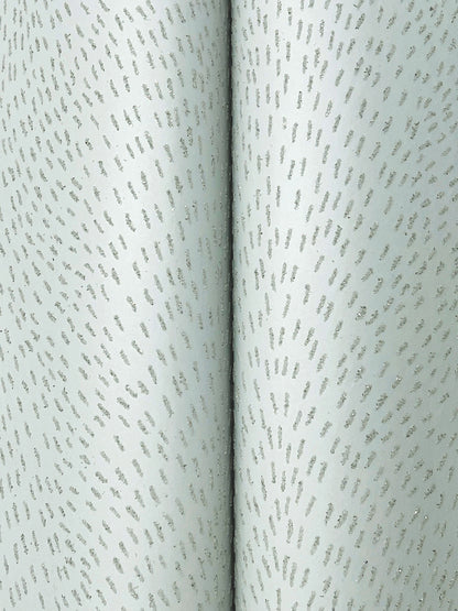 York Wallcoverings Woodnote Dew Drop Sea Mist Wallpaper Glam Glitter Blues   - GN2592