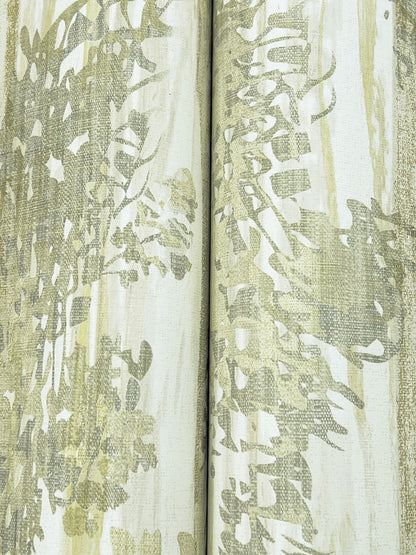 York Wallcoverings Woodnote Aspen Grove Green Wallpaper Modern Botanical Greens   - GN2601